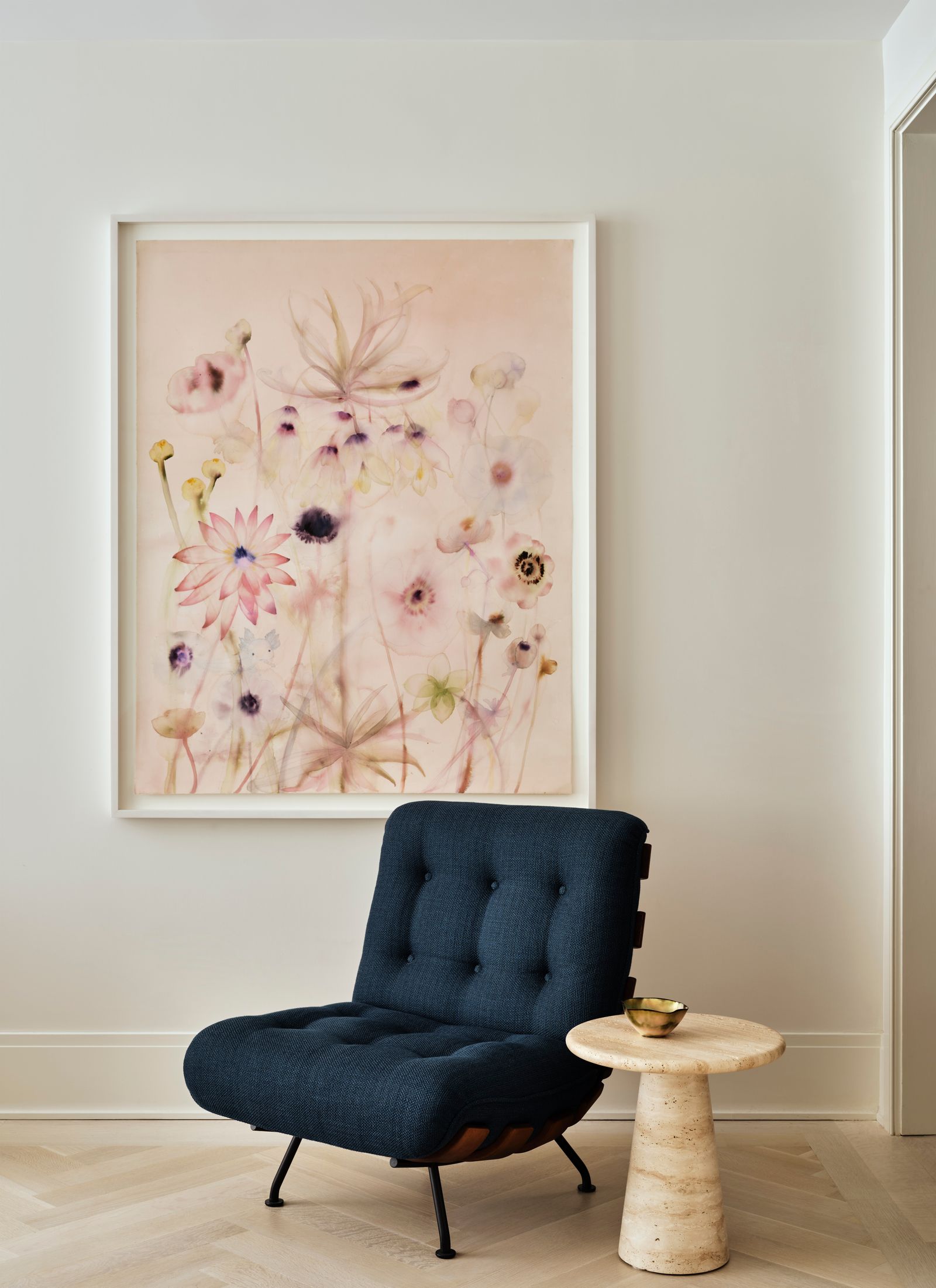 Image may contain Furniture Art Painting Chair and Canvas
