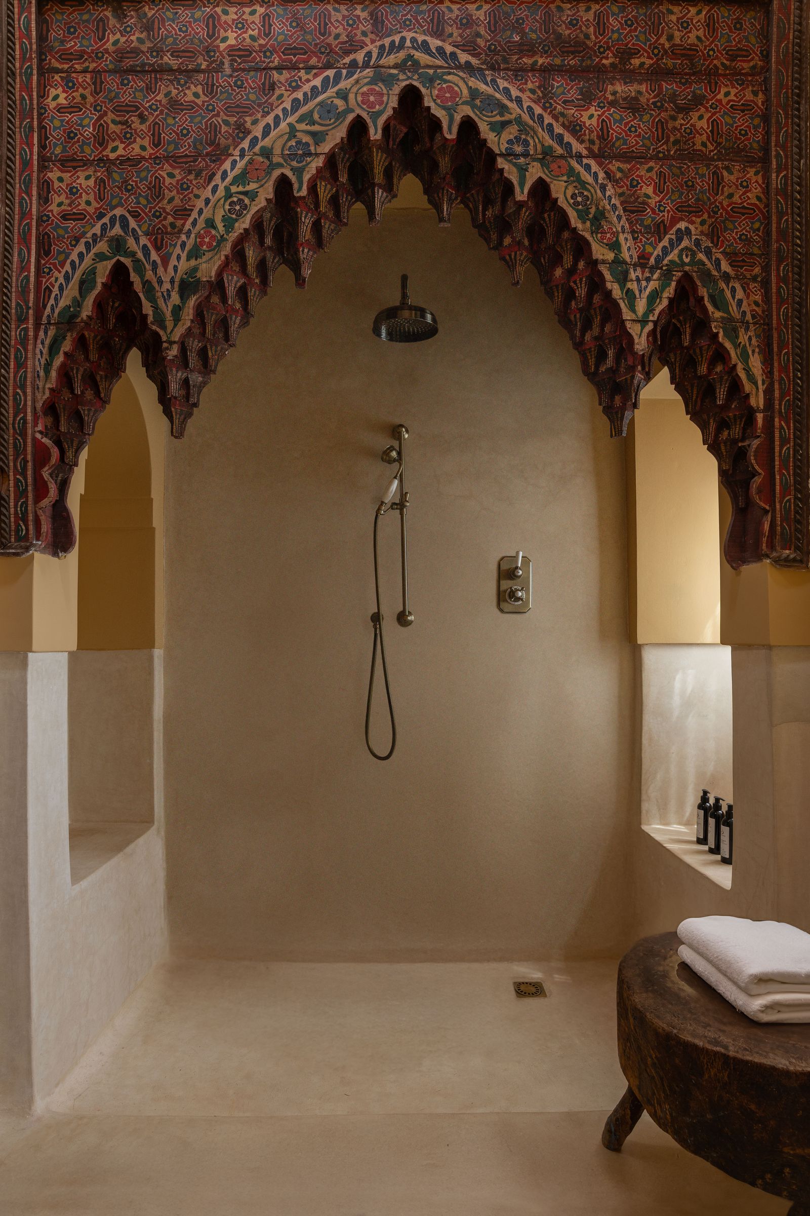 Image may contain Indoors Arch and Architecture