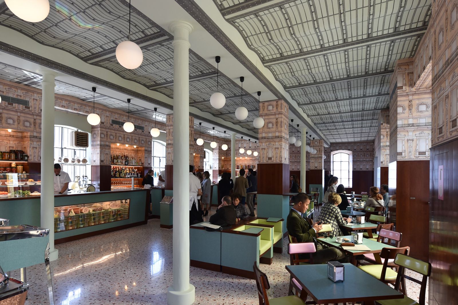 Most Beautiful Museum Cafes in the World Bar Luce Fondazione Prada Milan