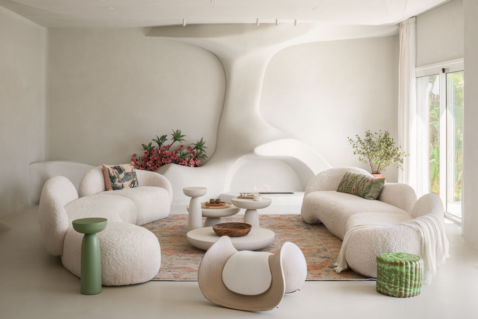Image may contain Home Decor Coffee Table Furniture Table Cushion Architecture Building Indoors and Living Room