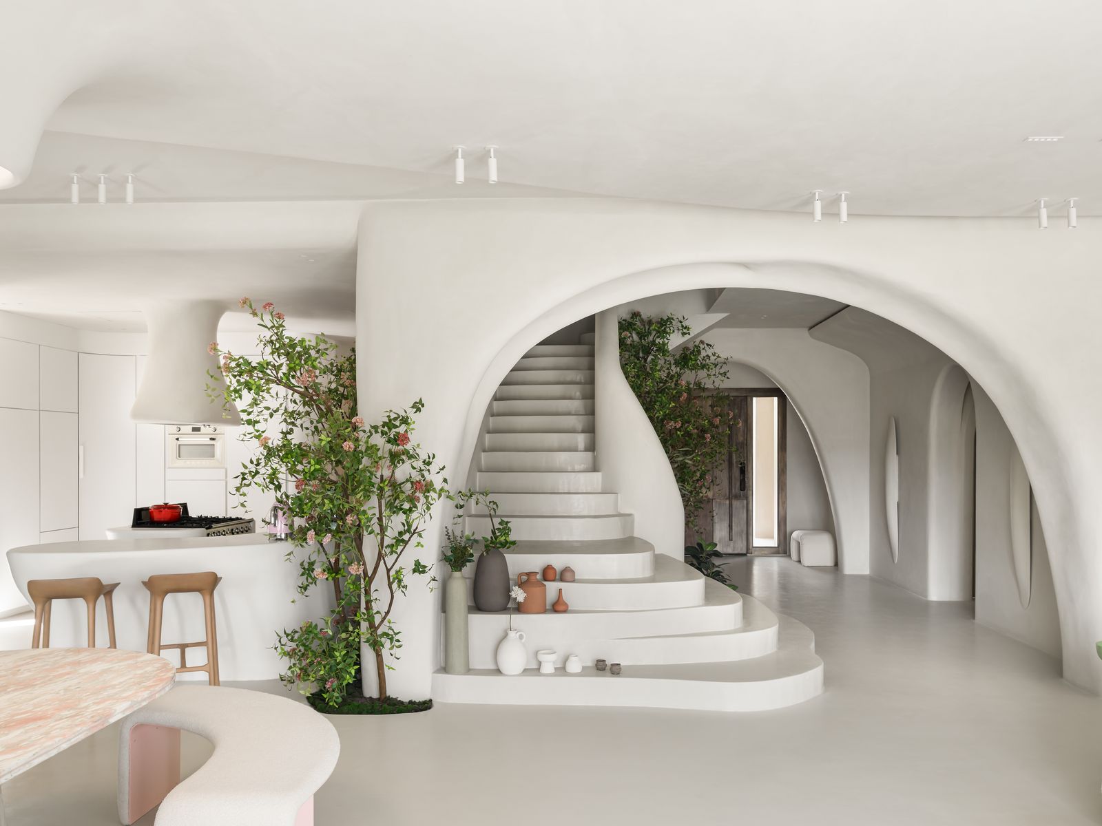 A Cairo Cave Villa Sculpted in Raw Plaster