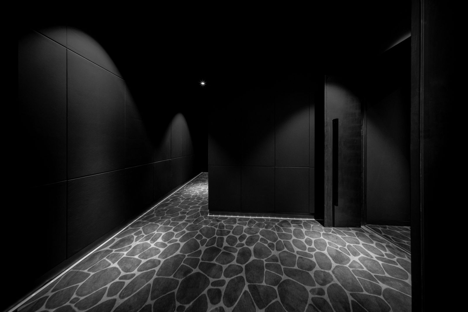 Image may contain Floor Flooring Architecture Building Corridor Indoors Path Walkway Flagstone and Lighting