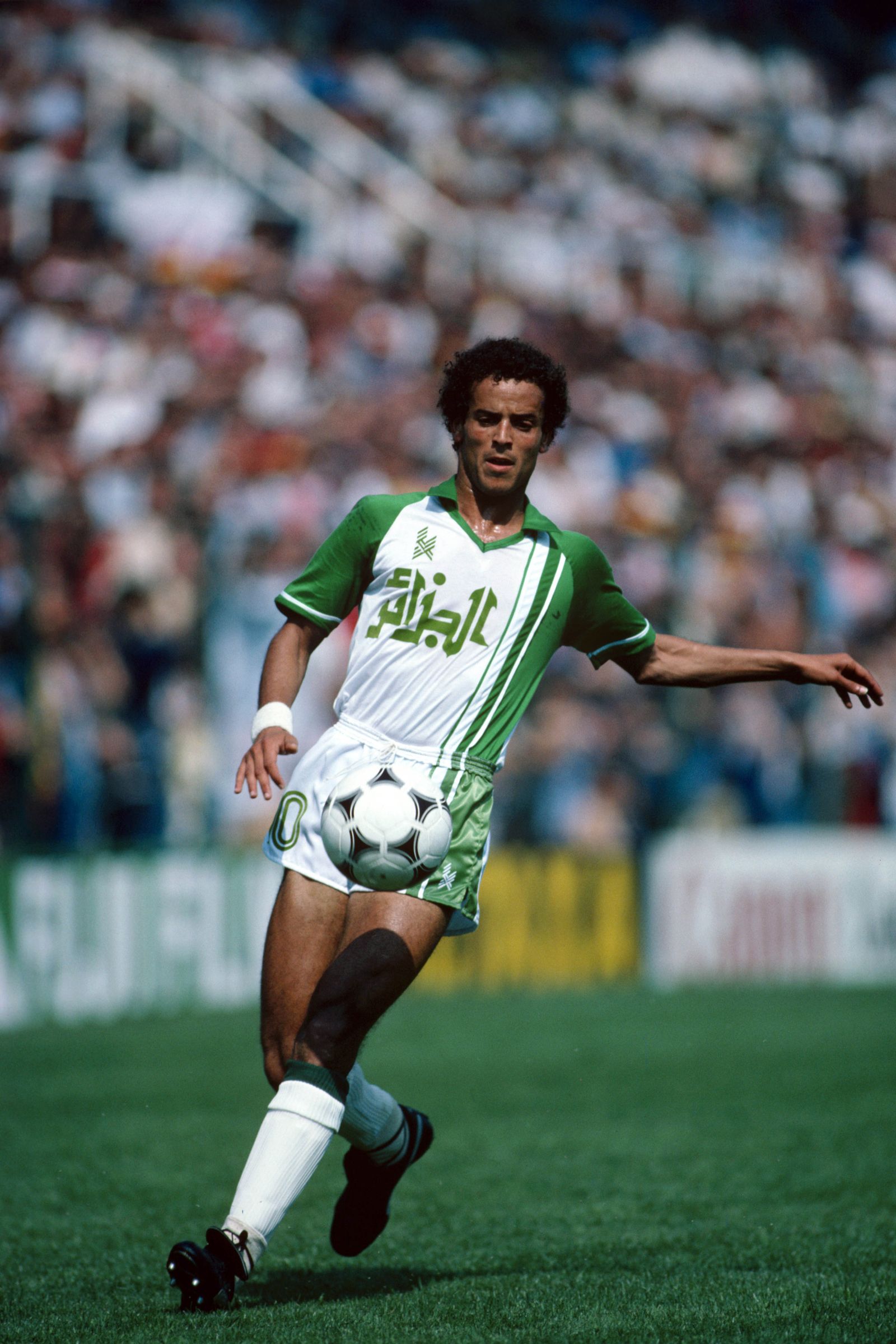 Image may contain Algeria World cup Vitorino Hilton Ball Football Soccer Soccer Ball Sport Adult Person Playing Soccer...