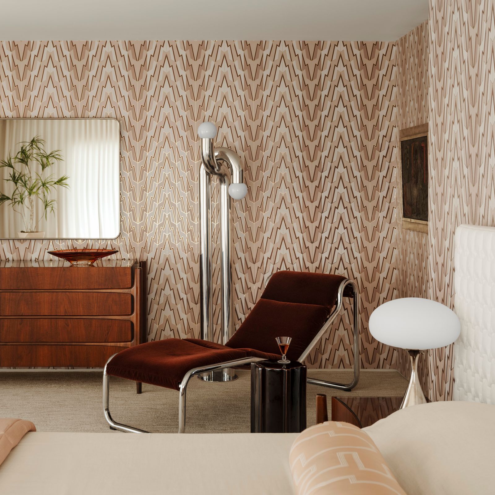 Palm Springs Midcentury Modern Home Gets a Playful, Colour-Filled Makeover