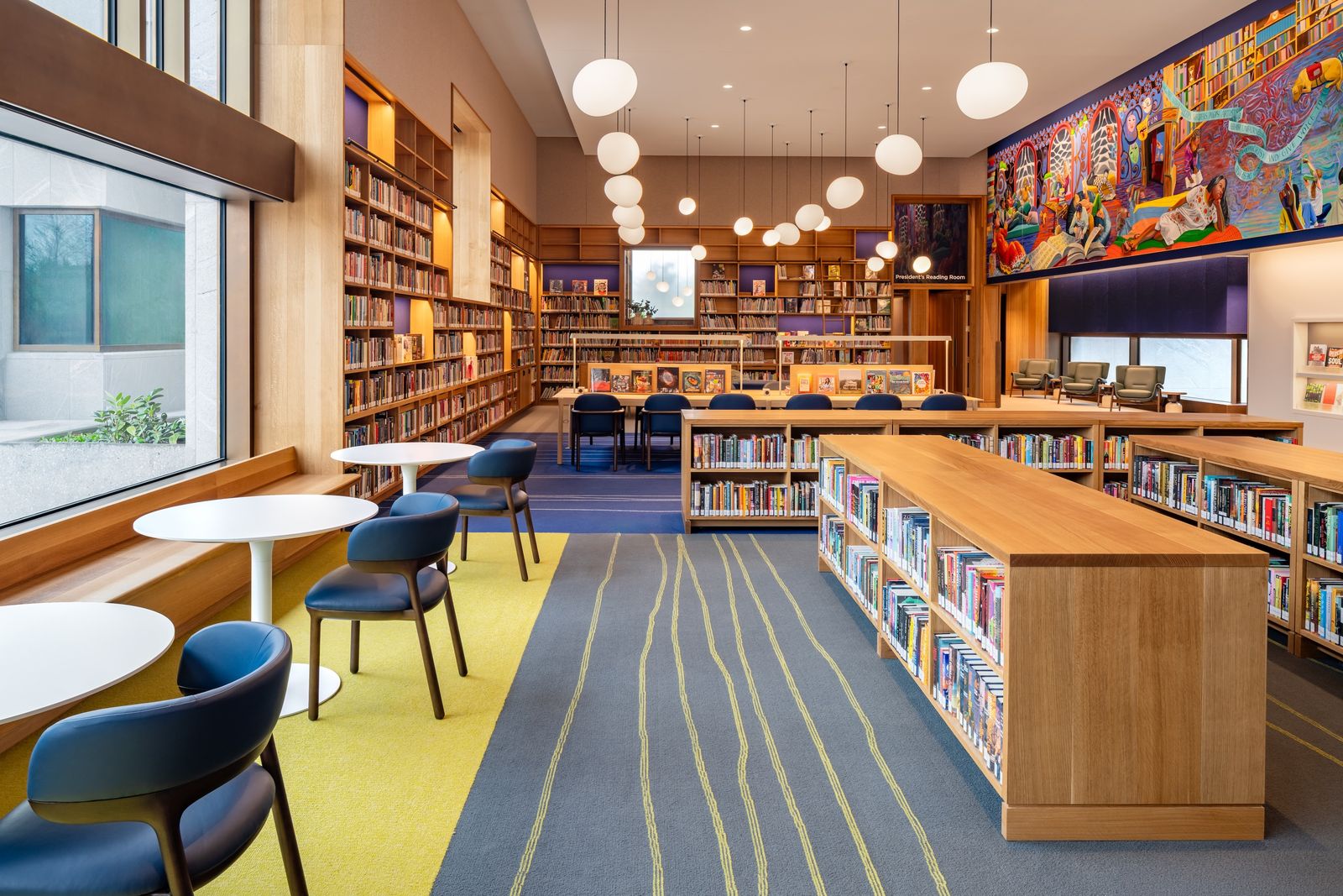 The Chicago Public Library at The Obama Presidential Center Museum in Chicago IL