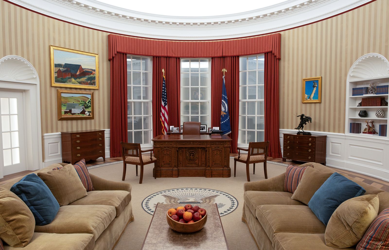 The Oval Office experience at The Obama Presidential Center Museum in Chicago IL
