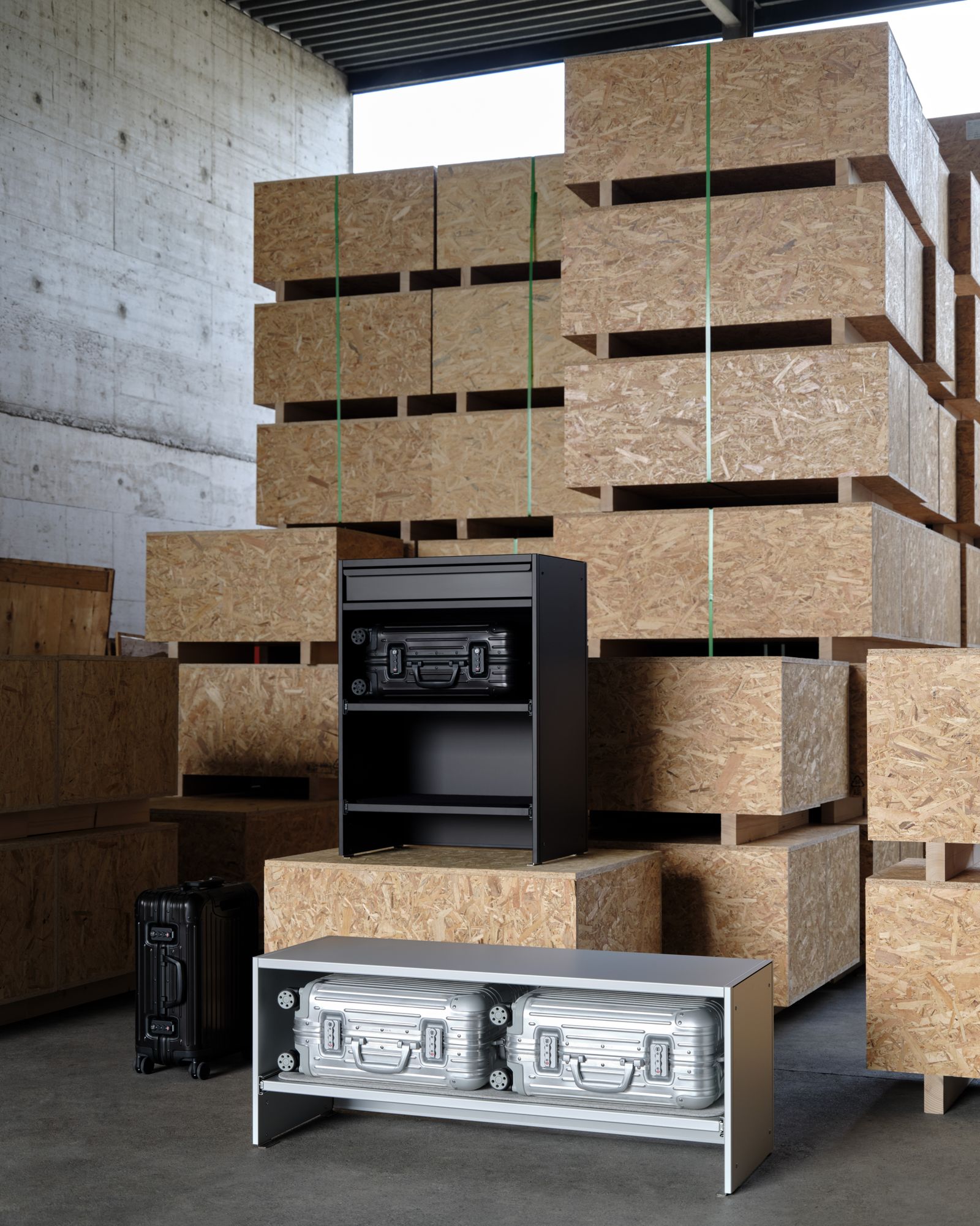 Rimowa and Lehni Want to Turn Luggage Storage Into a Design Statement