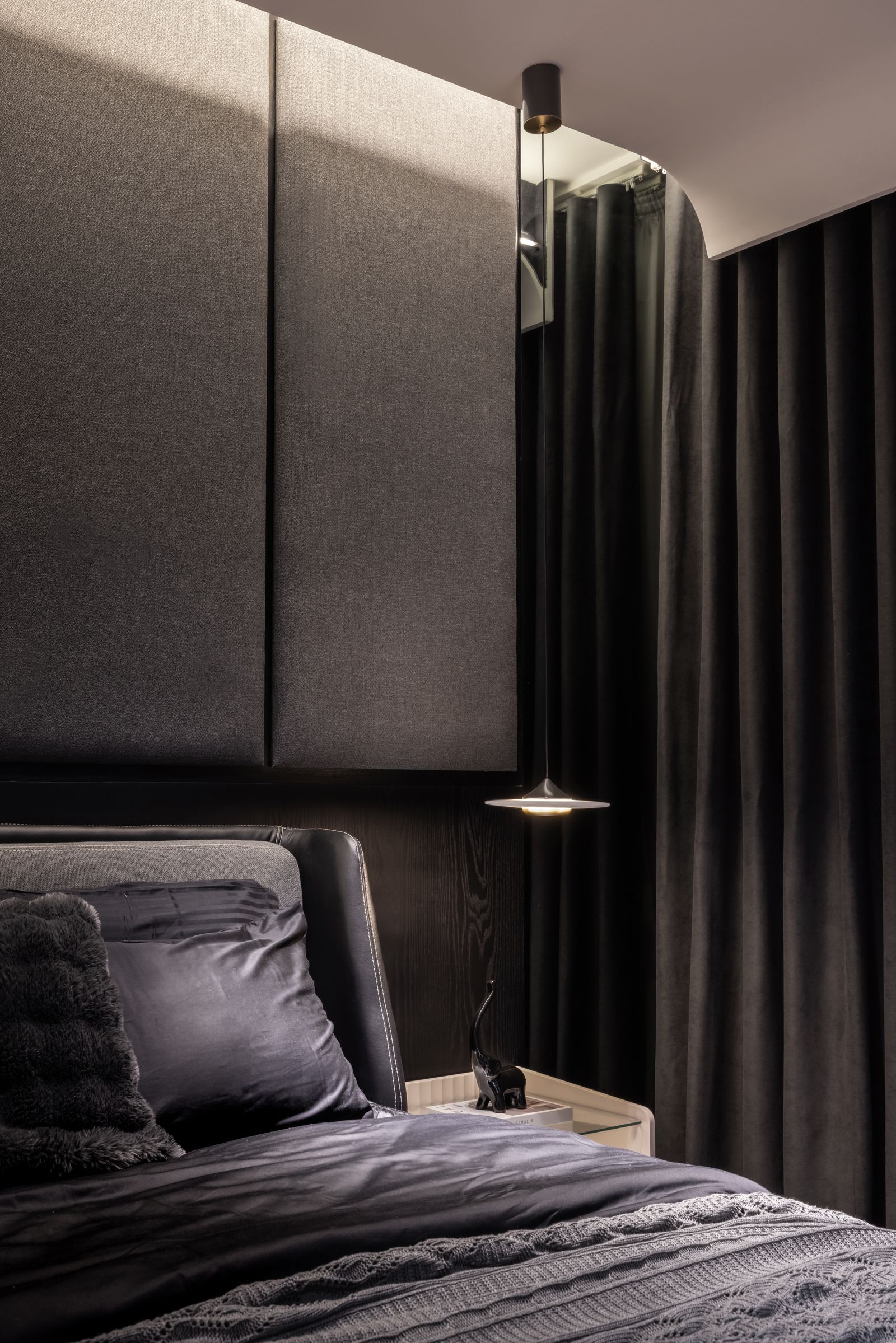 Moody Masculine Interiors Set the Scene at Egyptian Architect Fathy Ibrahims Contemporary Cairo Penthouse in new cairo...