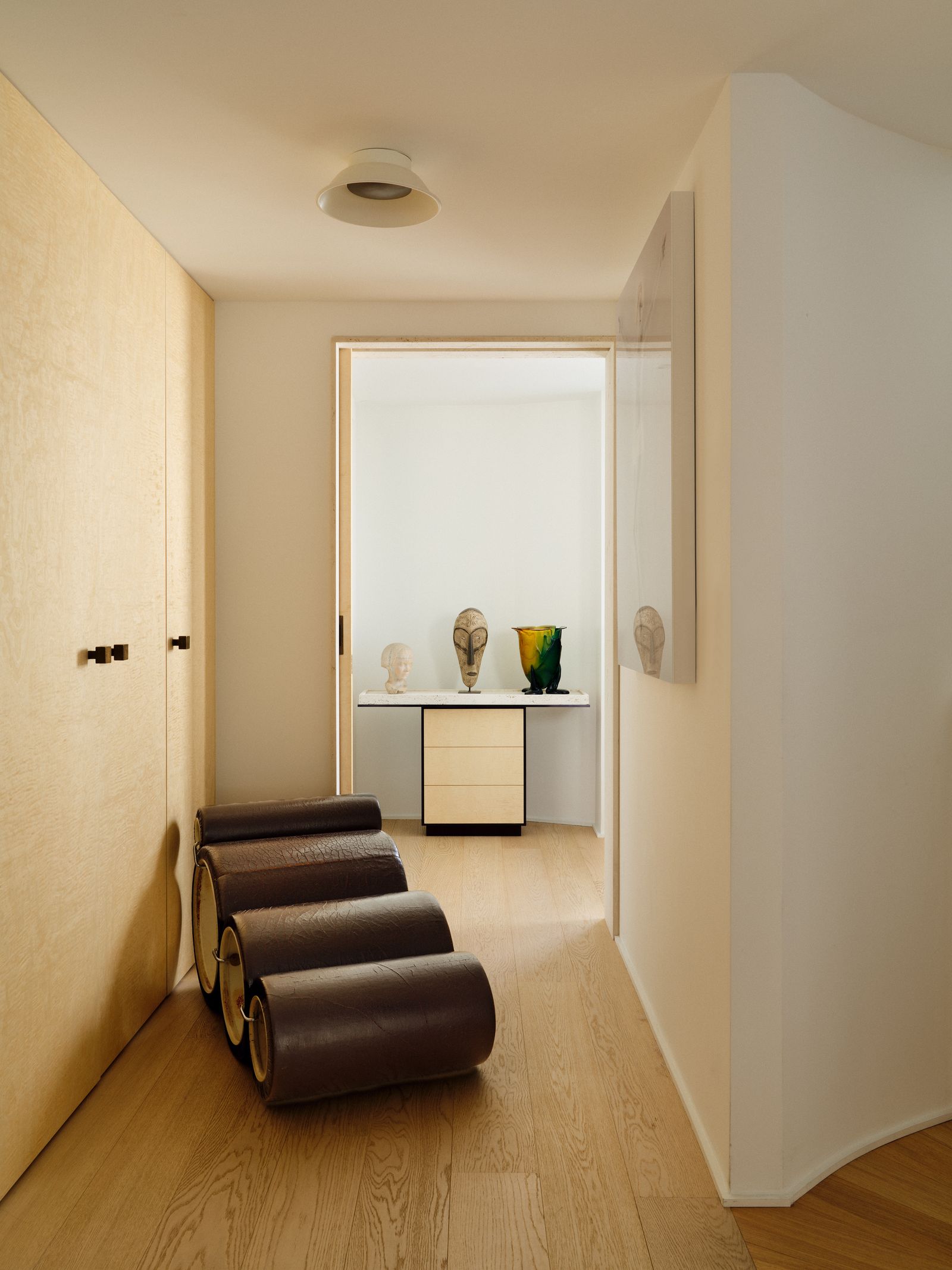 Image may contain Corner Indoors Interior Design Lamp and Furniture