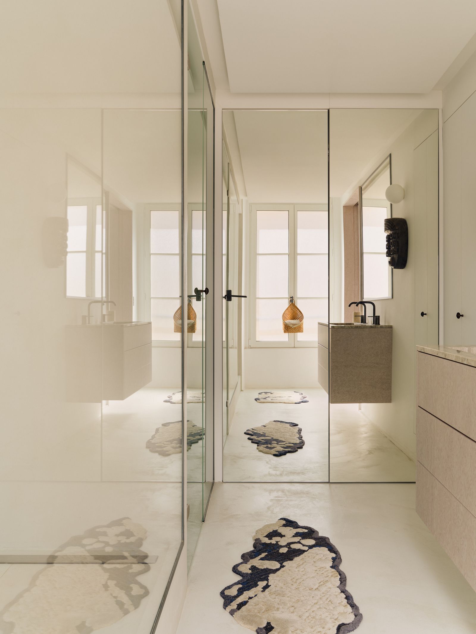 Image may contain Home Decor Floor Door Indoors Rug Sink and Sink Faucet