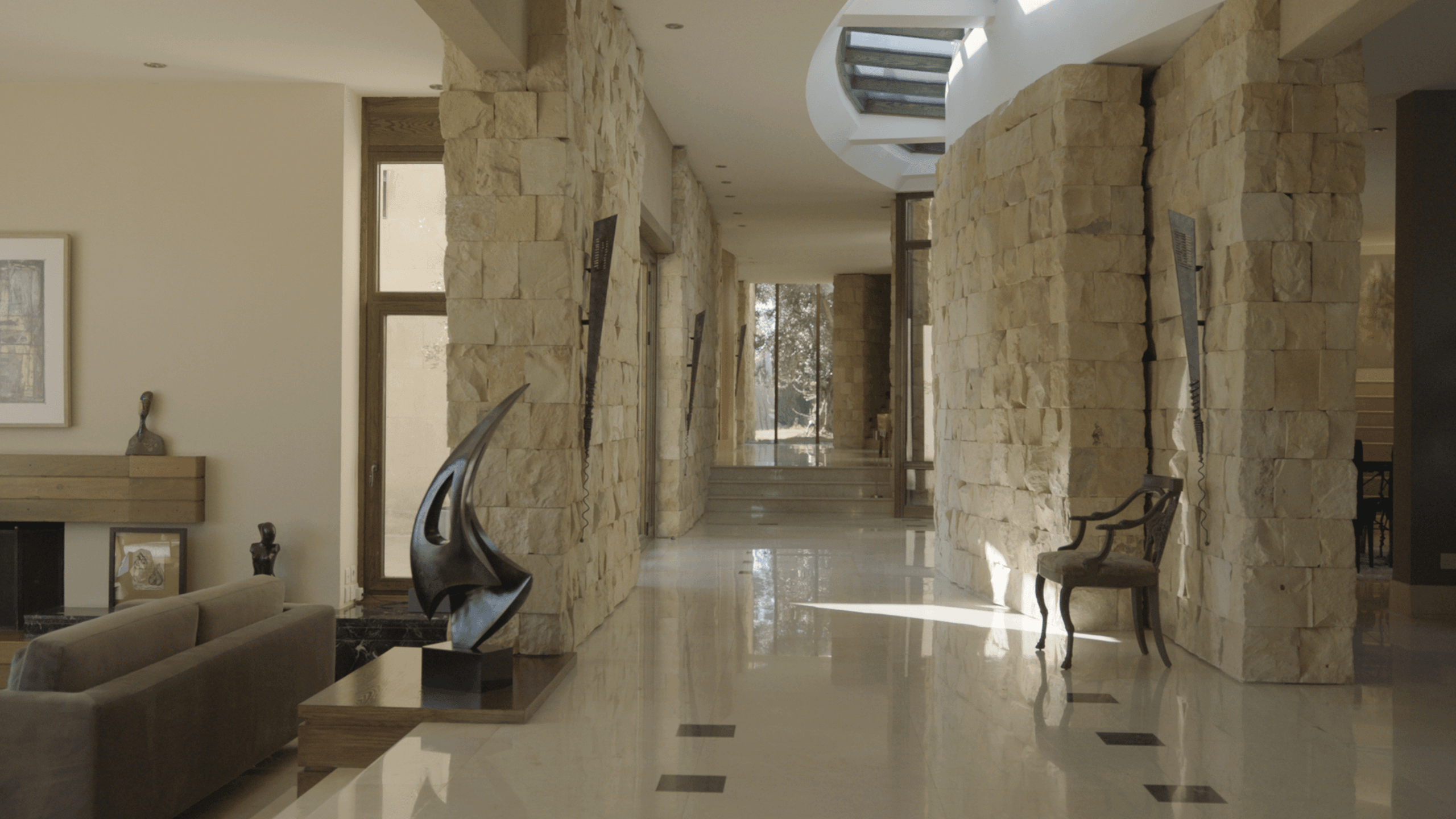 An Architect's Home in Amman Reimagines Jordan's Architectural Heritage. Secluded among ancient oak trees on a hillside...
