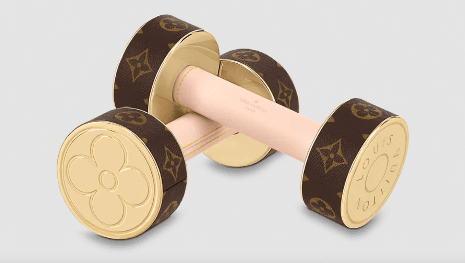 products to help you be healthy at home LV dumbbells